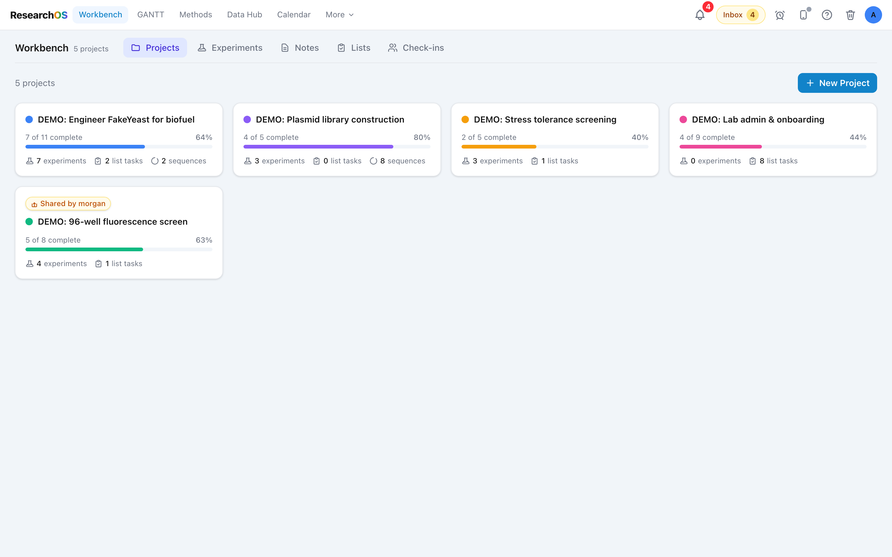 The Resume modal showing three buttons: a sky-blue Resume button on the right, a Restart button, and an outlined Discard button on the left. BeakerBot waves from the upper-left.