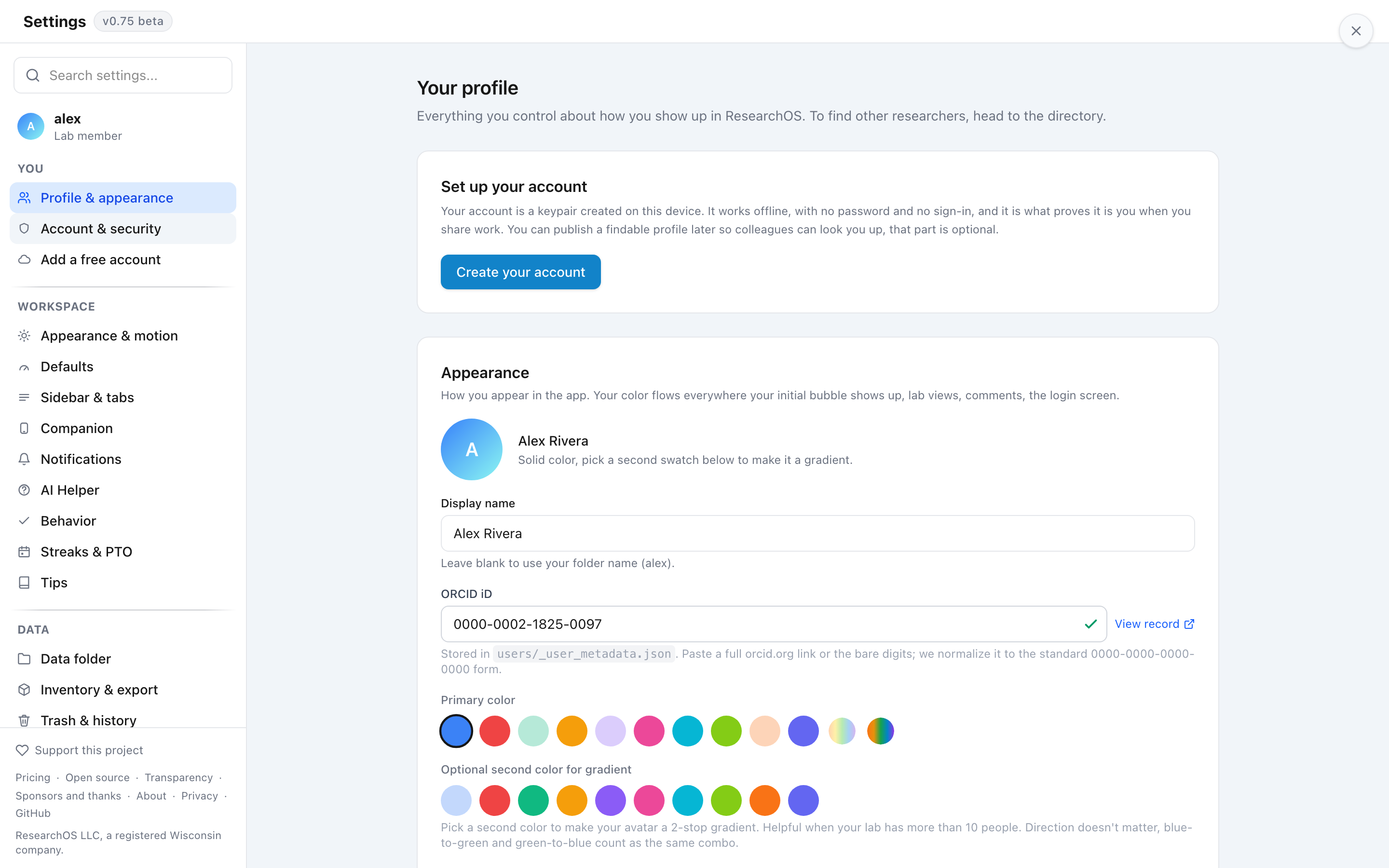 The AI Helper section in Settings, with size options and one-click buttons to open the prompt in Claude, ChatGPT, Gemini, or Copilot.